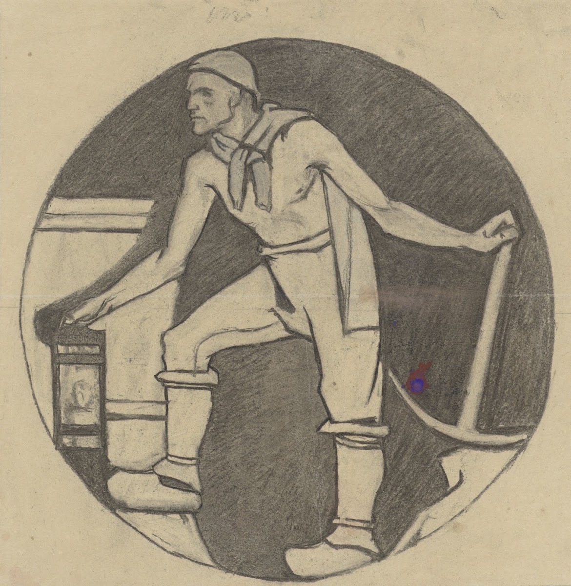 Mijnwerker Met Lamp En Houweel 1878   1938
