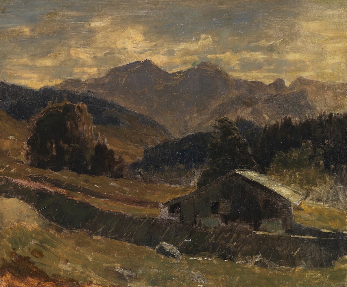 Blick auf den Hochkalter am Hintersee 1882