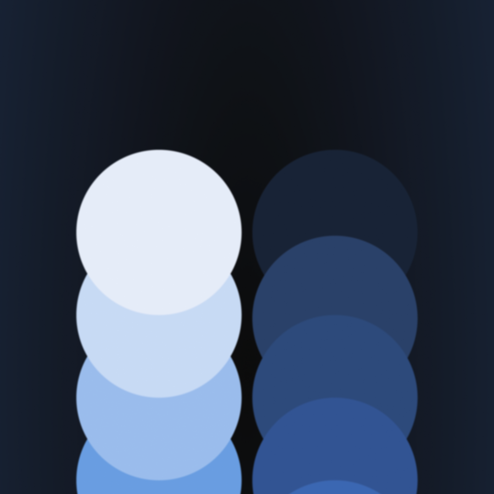 Download Gradient, Blue, Circles, Abstract 2K iPhone