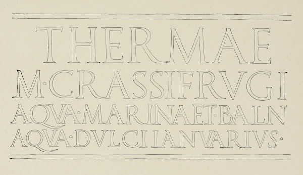 Classic Roman Inscription in Marble 1902