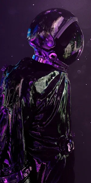 Darkness, Astronaut, Purple, Dress, Violet Full HD iPhone Wallpaper Background
