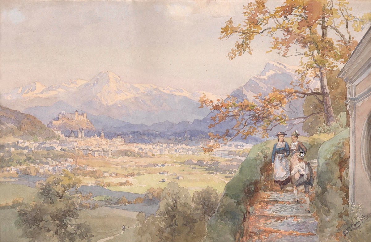 Blick über die Stadt Salzburg