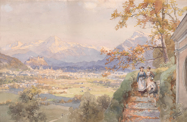 Blick über die Stadt Salzburg