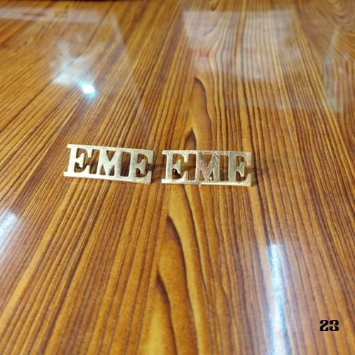 EME  TITLE SHOULDER BRASS
