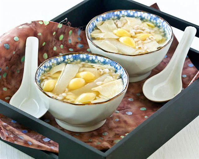 Chè Bạch Quả Bí Đao