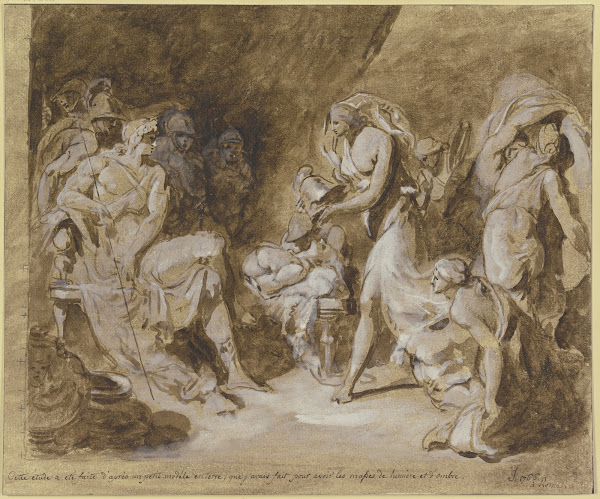 Thetis bringt dem Achilles neue Waffen 1766