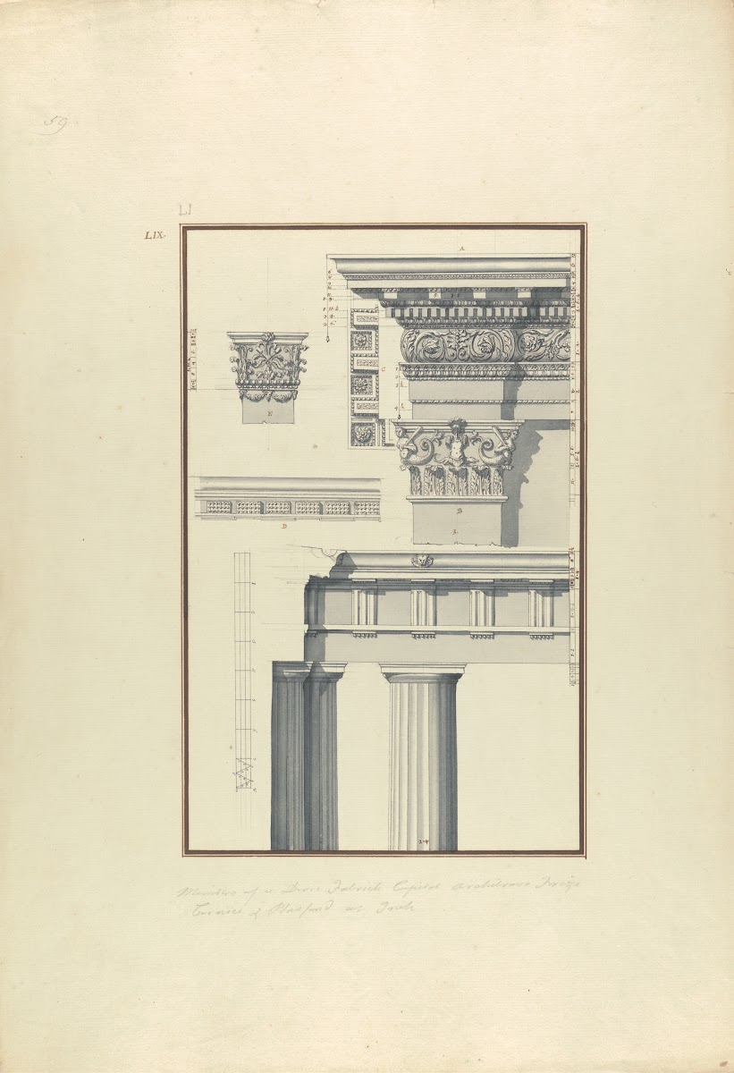 Details of a Doric Order from Toreh ca 1750