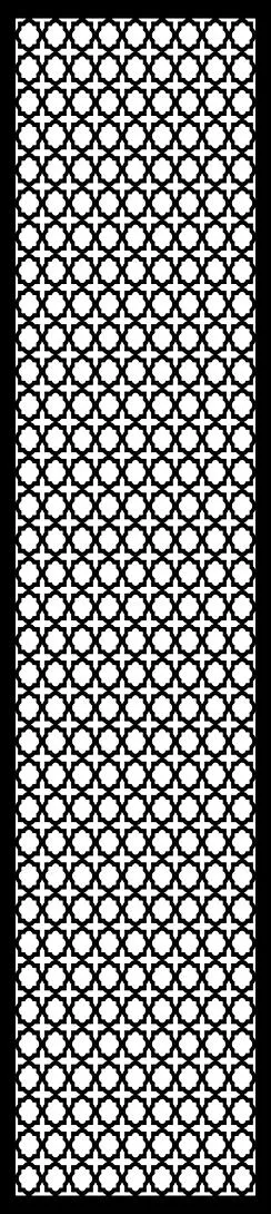 Interlocking Eight-Pointed Star and Cross Geometric Pattern Free SVG for Waterjet Cutting