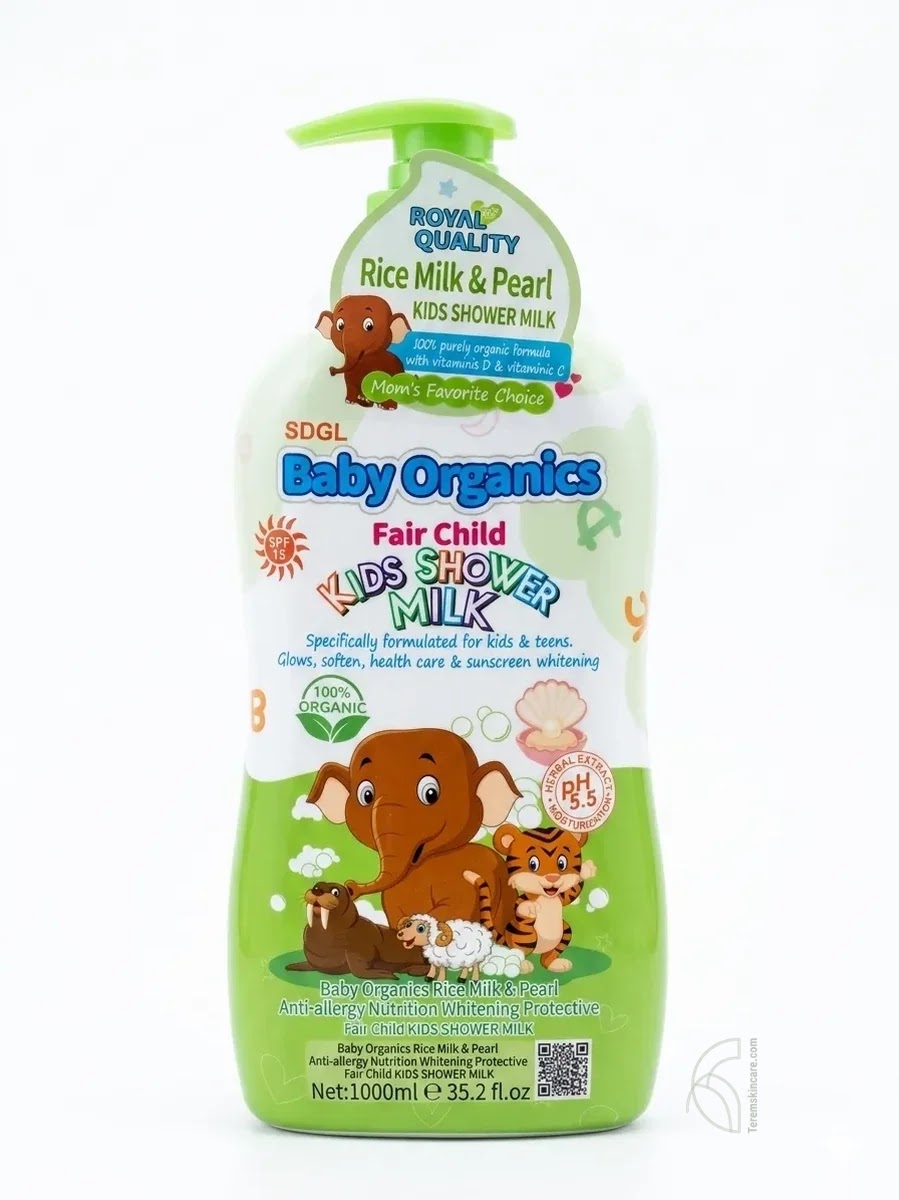 Baby Organics Fair Child Rice Milk & Pearl Kids Shower Milk