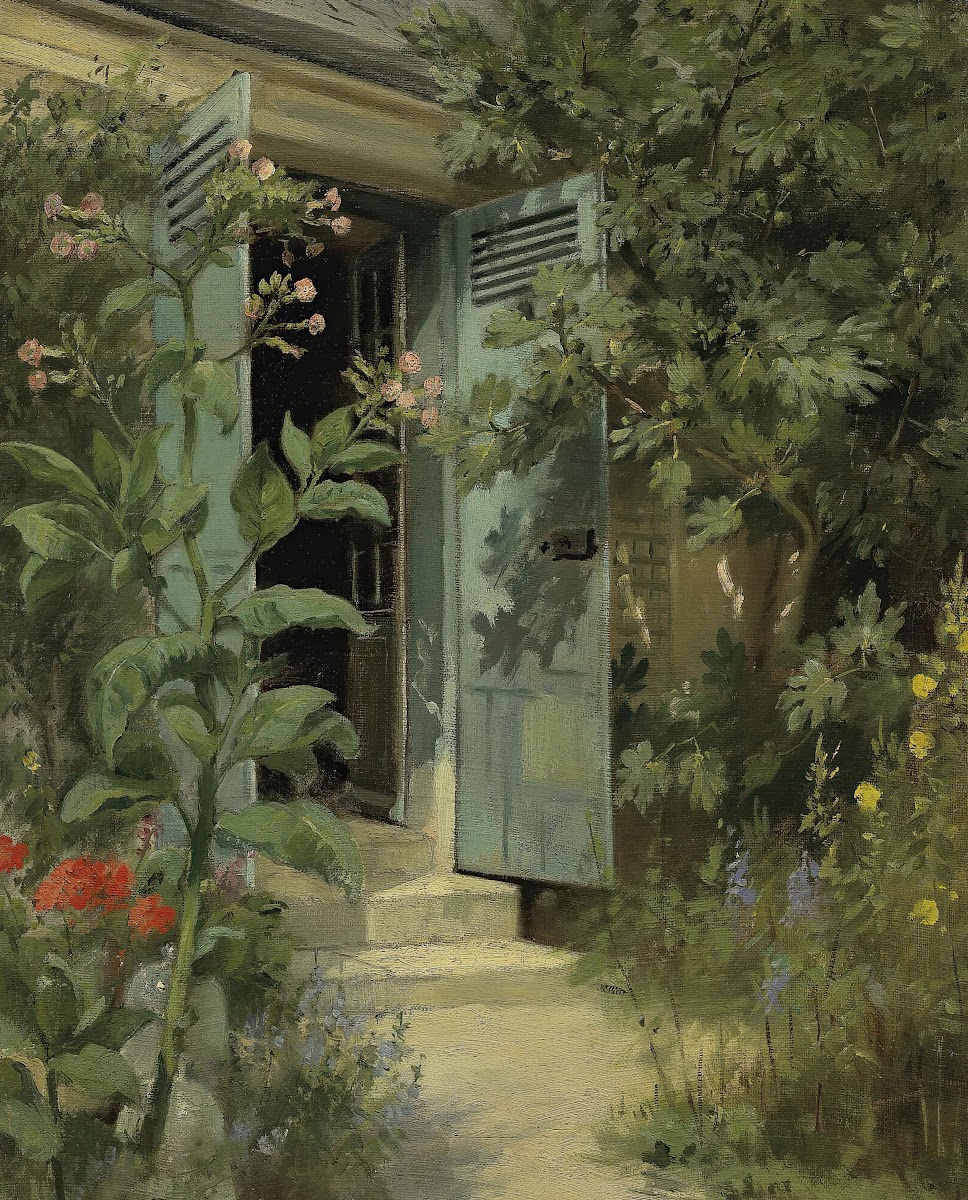 The Steps By The Flowers