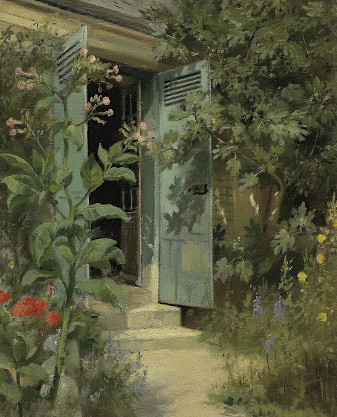 The Steps By The Flowers