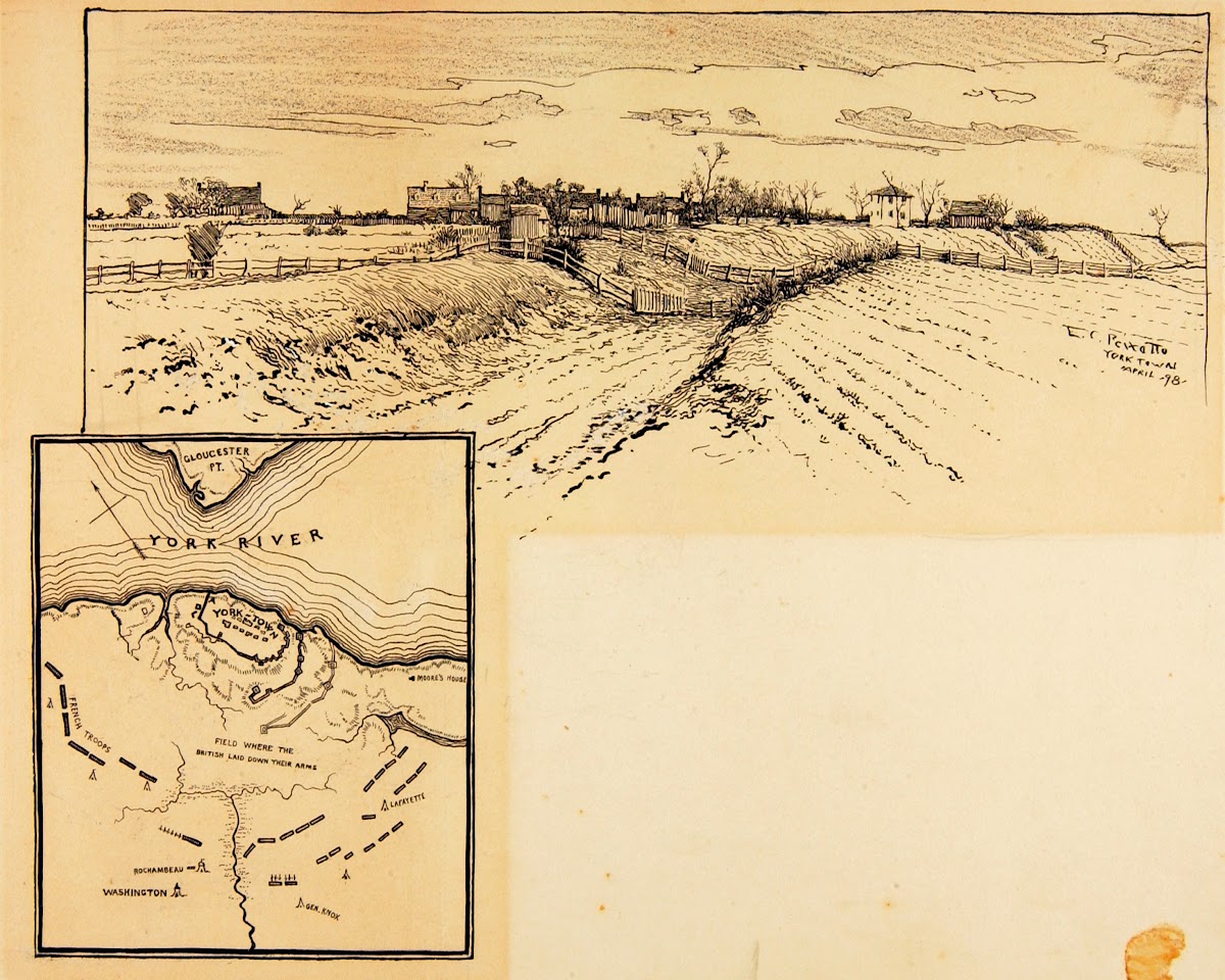 Present Appearance of British Entrenchment Yorktown 1898