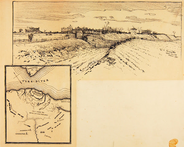 Present Appearance of British Entrenchment Yorktown 1898