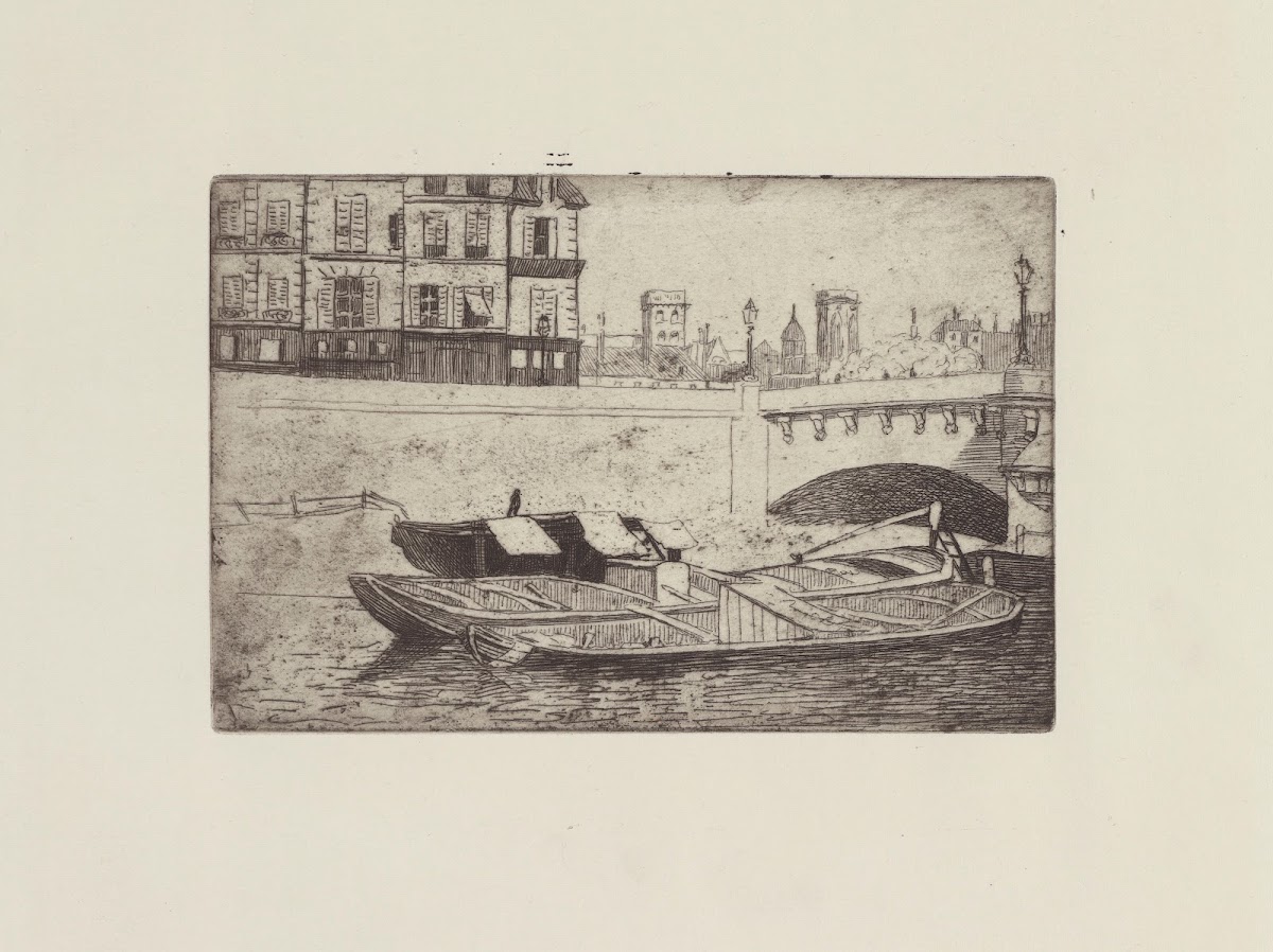 Péniches au Pont Neuf 1893