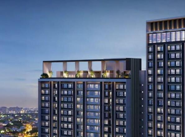 Alora Residences — rooftop facade