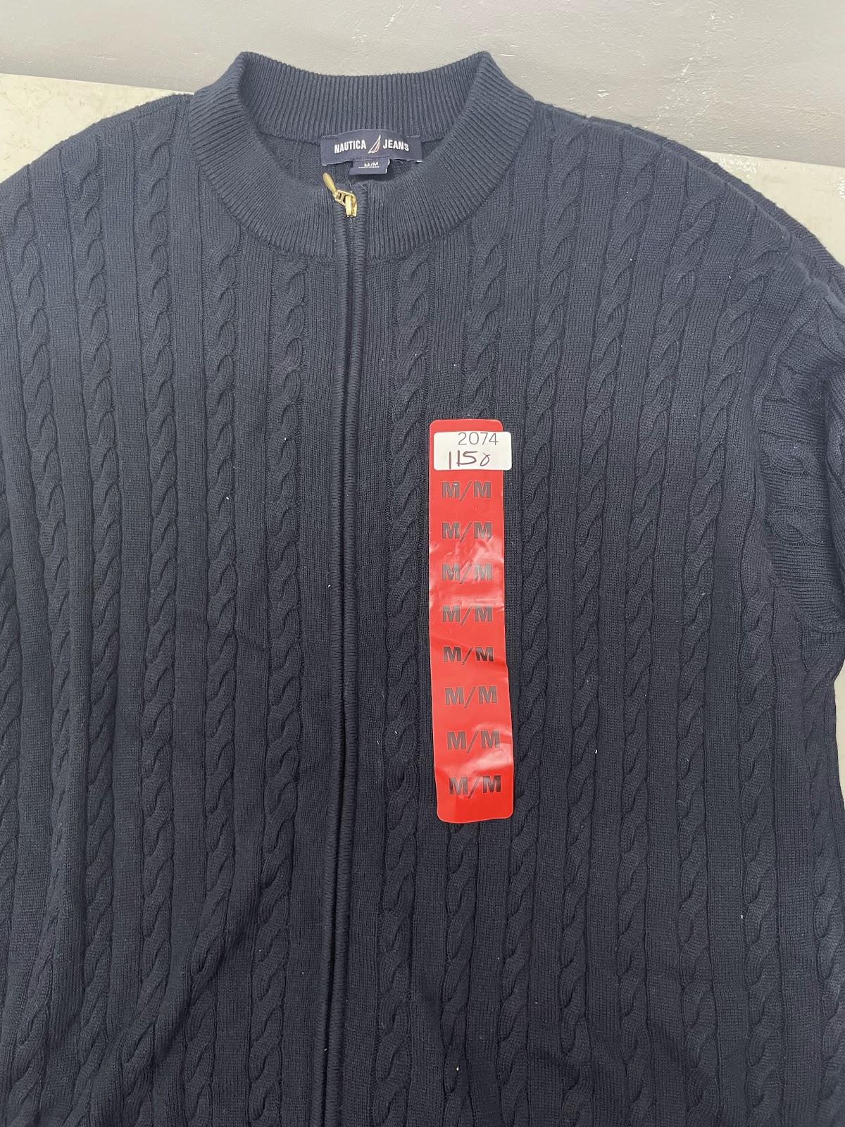 Nautica Sweater Navy M #2074