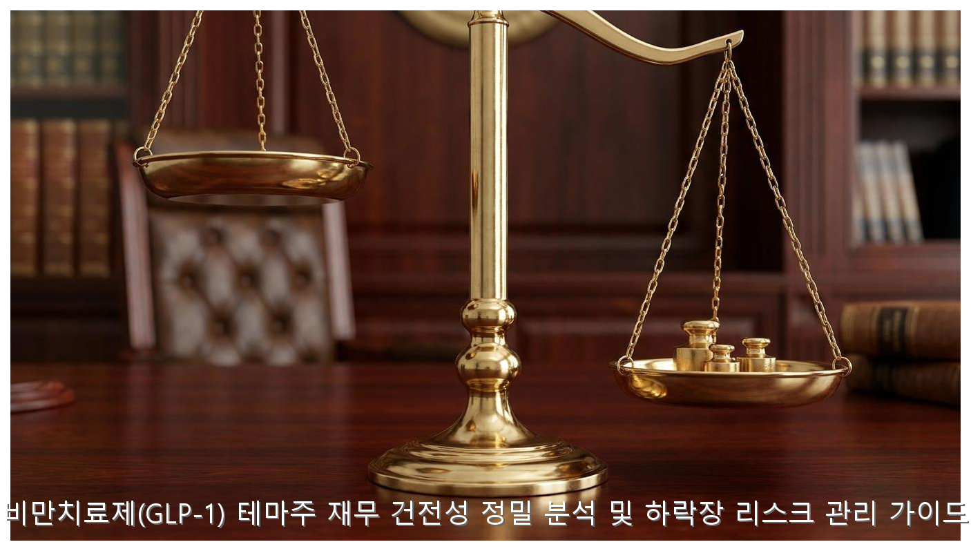 비만치료제(GLP-1) 테마주 재무 건전성 정밀 분석 및 하락장 리스크 관리 가이드 핵심 안내 및 분석 인포그래픽 (3)