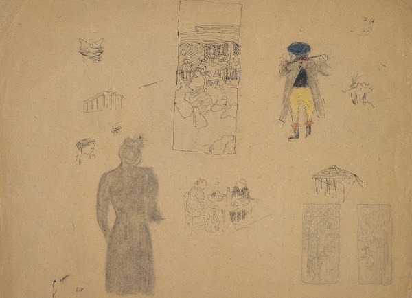 Sheet of Studies for Le JardinPublic 189394