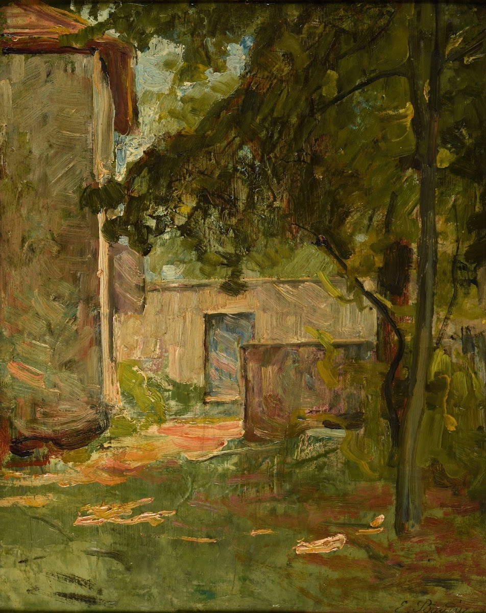 Entrée de ferme à Vézéronce par Morestel Isère 1896