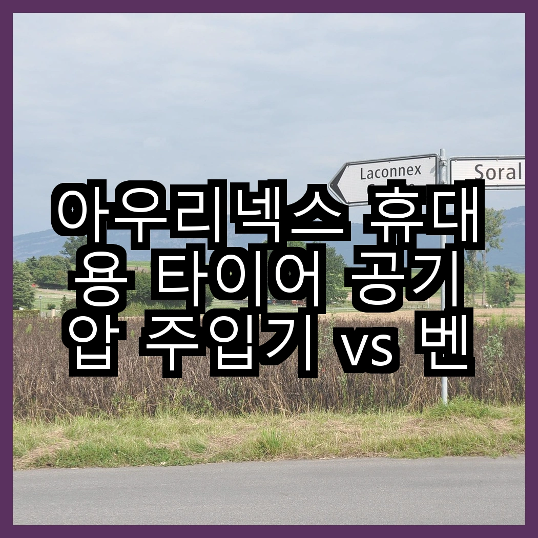 아우리넥스 휴대용 타이어 공기압 주입기 vs 벤딕트 무선 타이어 주입기, 어떤 선택이 더 편리할까? 썸네일