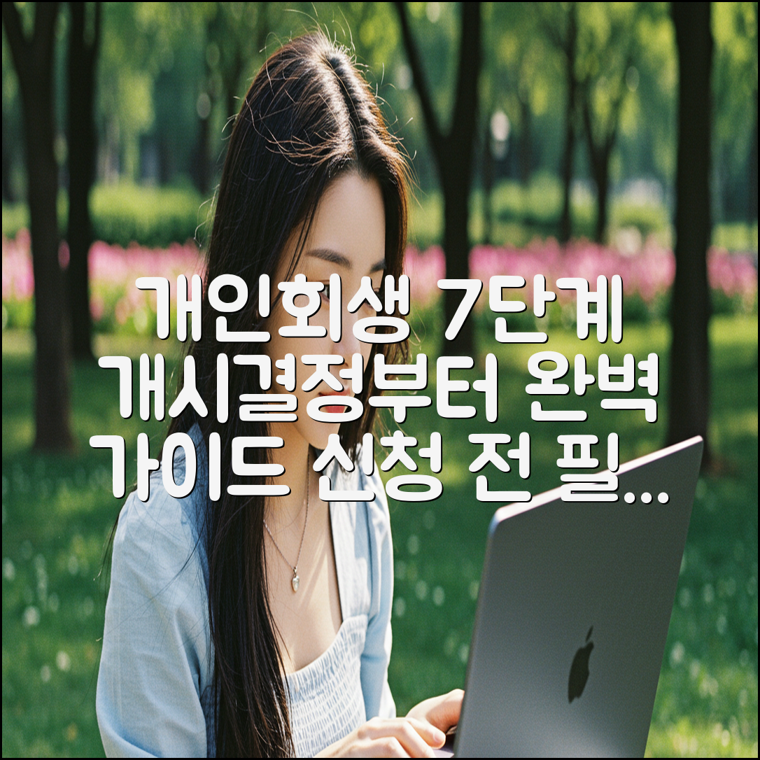 개인회생 개시결정 7단계: 공고부터 절차 완벽 가이드