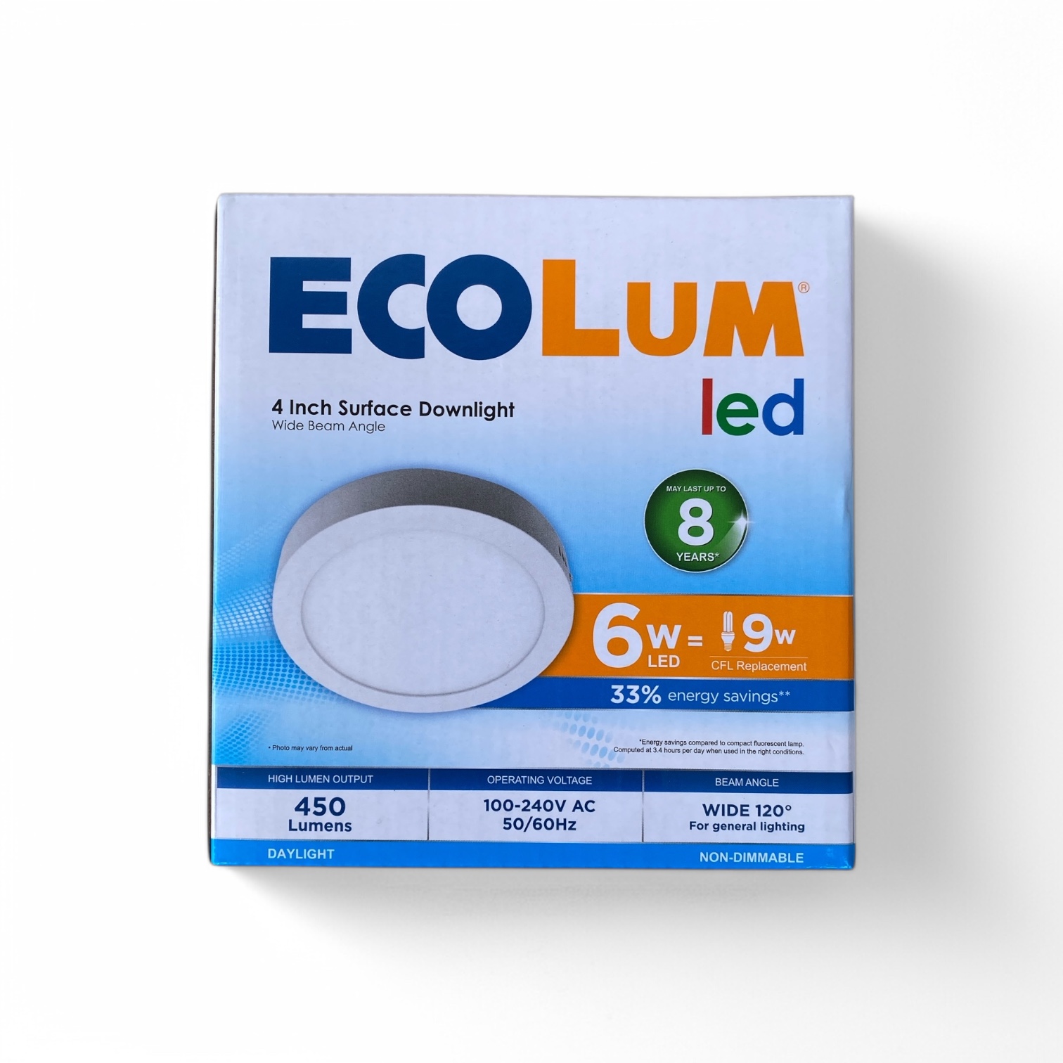 Ecolum Round Surface Downlights (Daylight)