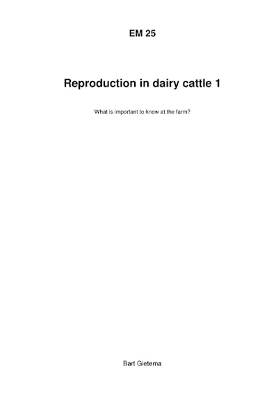 Reproduction In Dairy Cattle 1 2005