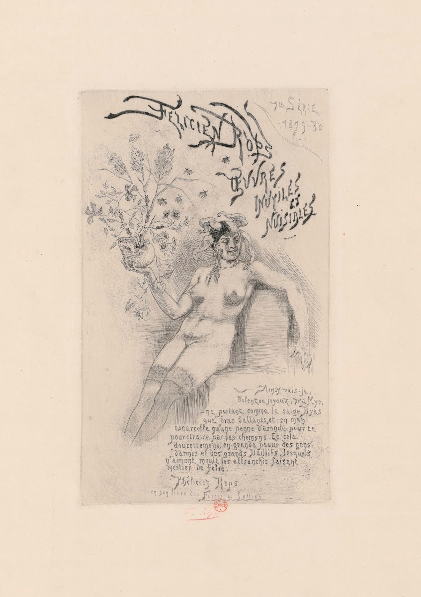 Frontispice Des Oeuvres Inutiles Et Nuisibles 1879 1880