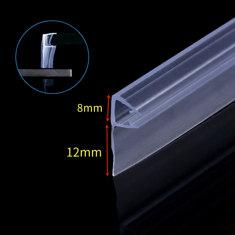 Magnetic sealing strip for glass doors