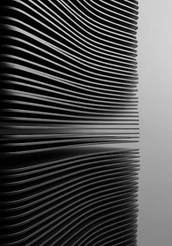 Abstract Black Curved Slices