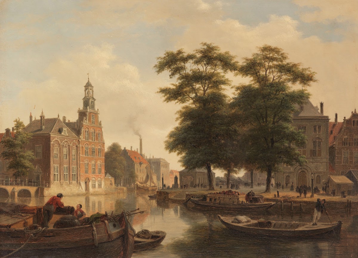 Sommerliche Stadtansicht 1840