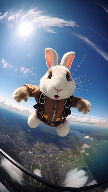 Skydiving Bunny Picture