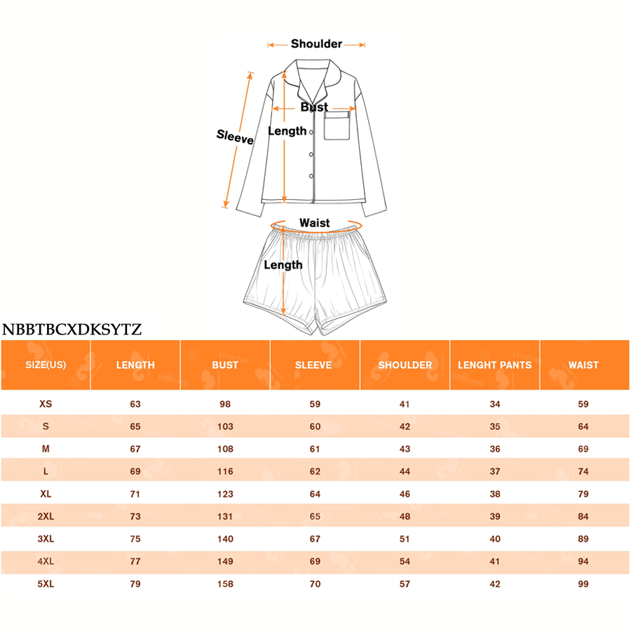AOP Unbound Universal Long Sleeve Shirt and Shorts Pajama Set