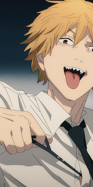 Chainsaw Man, Denji (Chainsaw Man), Anime Boys, Tongue Out, Anime Screenshot 4K Wallpaper Background