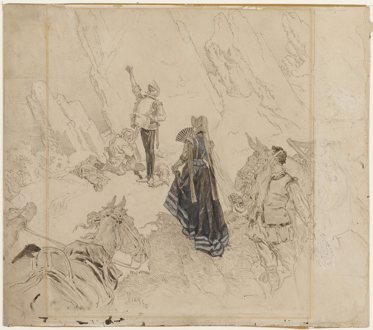 Scene from Don Quixote 19th century