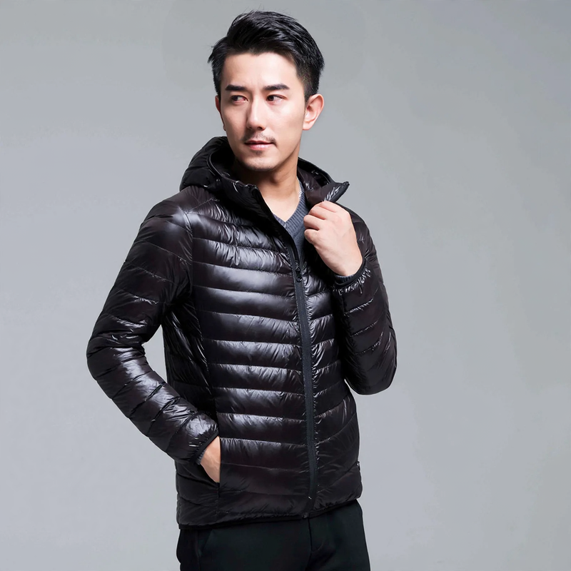 Lightweight men's down jacket, short, various styles