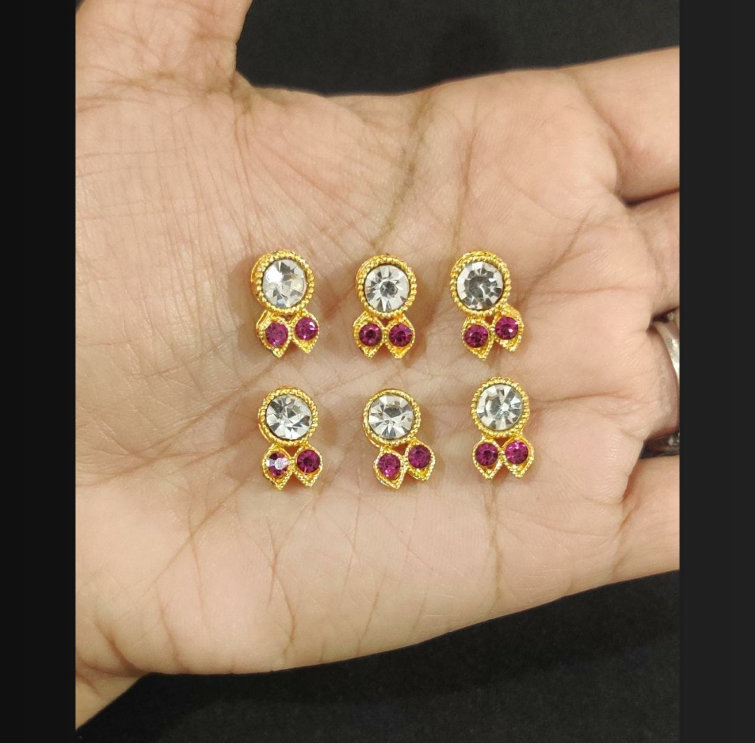 White Round 2 Diamond Pink 12No.-P49-pack of 6