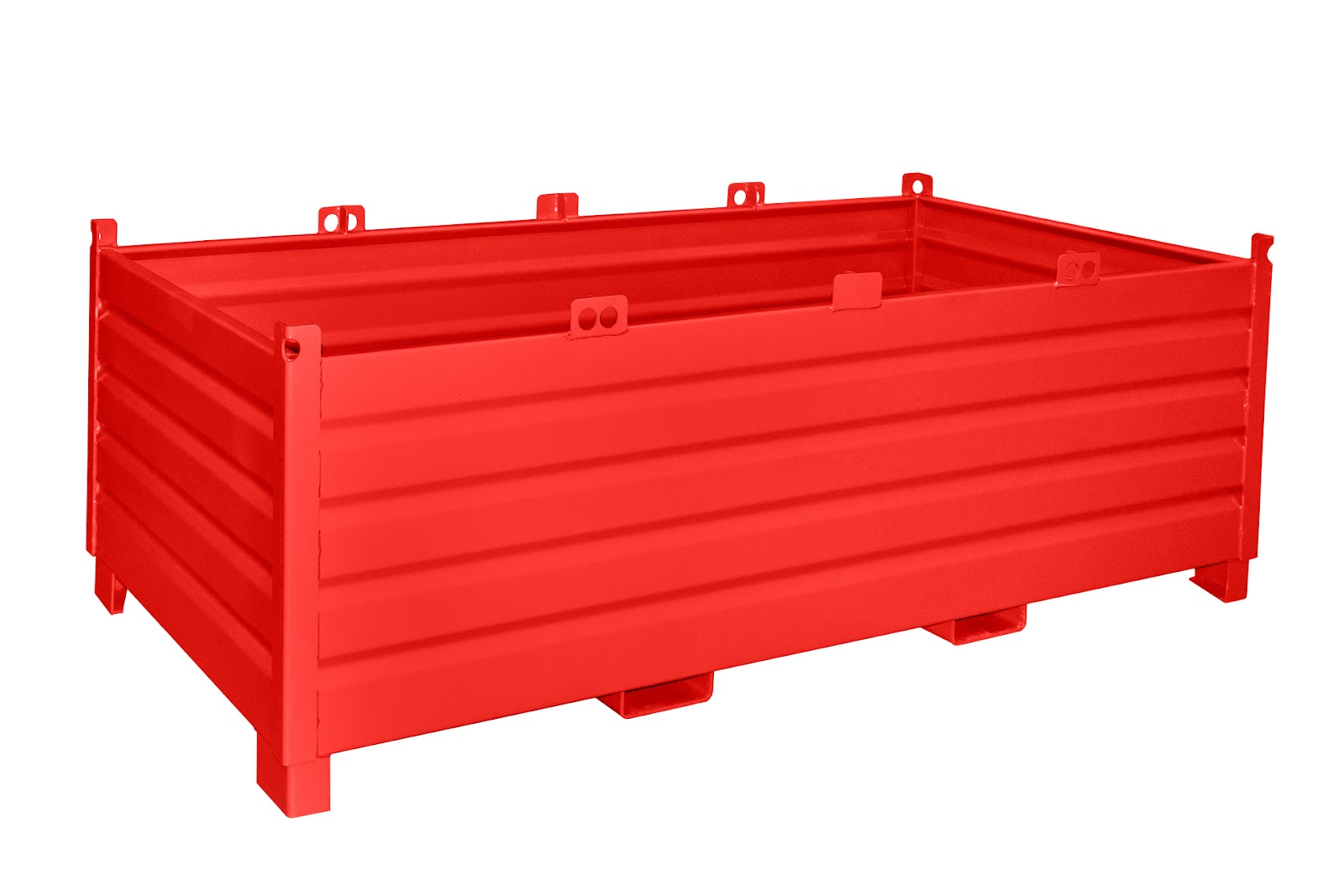 Verzamelcontainer-System SBS 2000, gelakt, Vuurrood