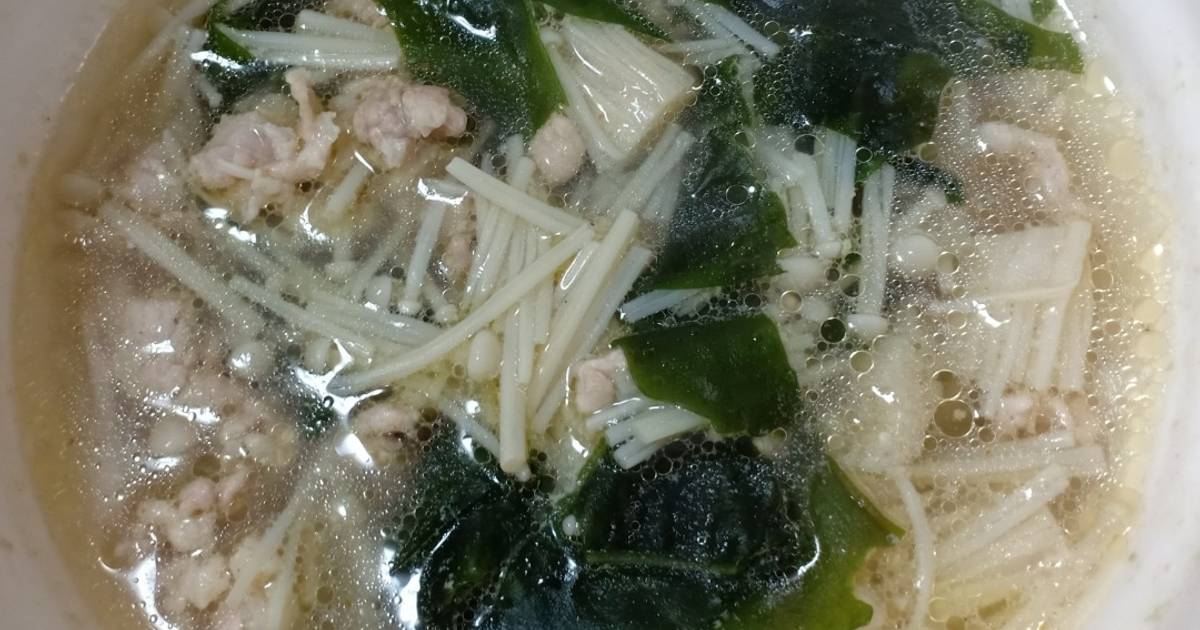 Canh thịt nấu nấm