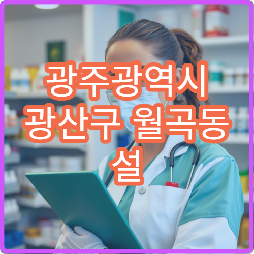 광주광역시 광산구 월곡동 설 명절 연휴 당번 약국 위치 정리