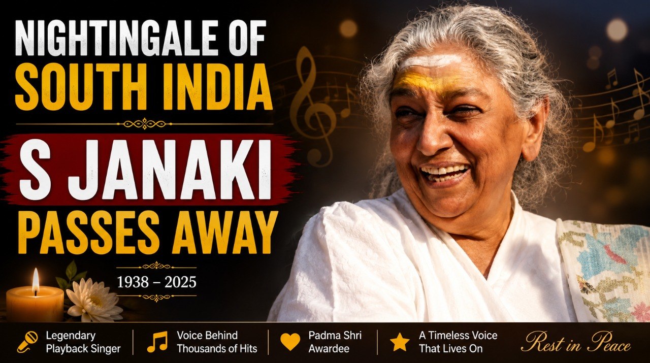 S. Janaki, ‘Nightingale of South India,’ Passes Away at 88