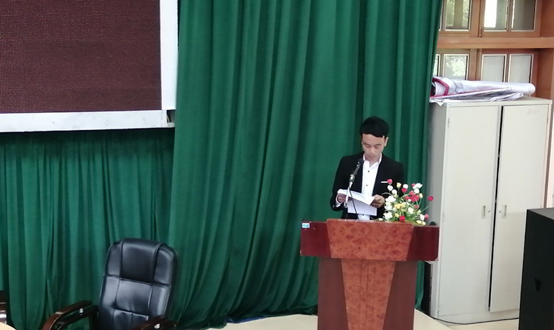 Đại diện lãnh đạo Sở Giáo dục và Đào tạo, Sở Ngoại vụ tỉnh Sơn La đối thoại trực tiếp với lưu học sinh Lào đang học tập tại Trường Đại học Tây Bắc