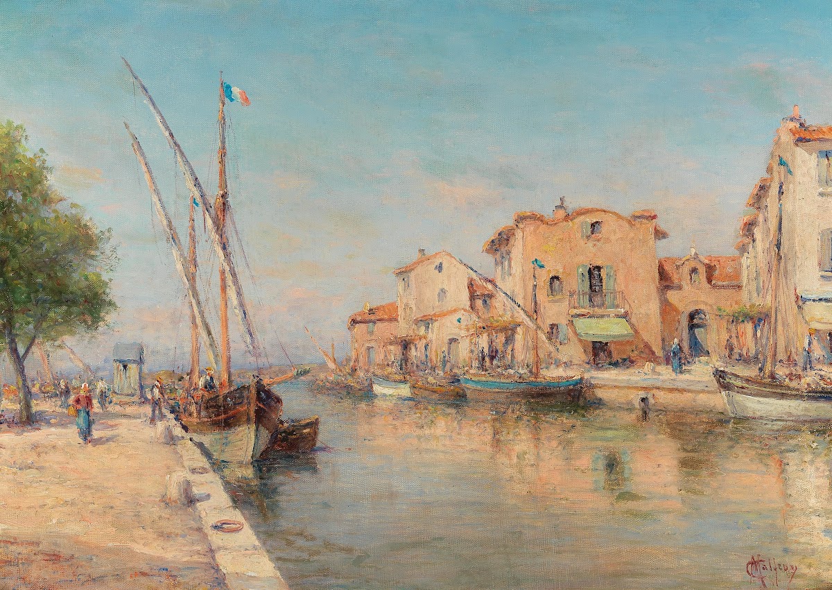 A sunny day in a harbour city