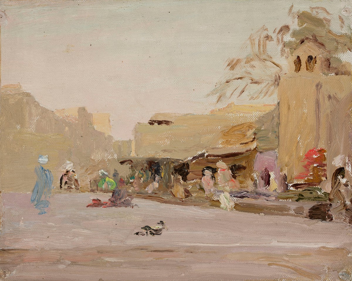 Marketplace in Bukhara From the journey to Turkestan 1912