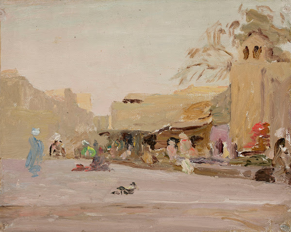 Marketplace in Bukhara From the journey to Turkestan 1912
