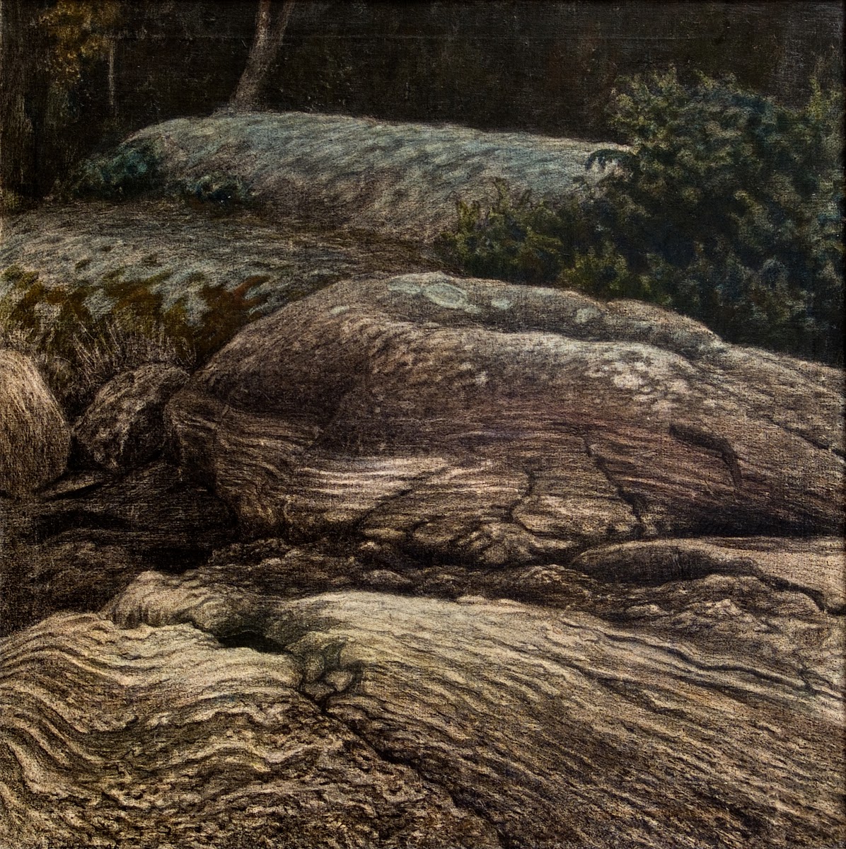 Flat Rocks in Moonlight 1906