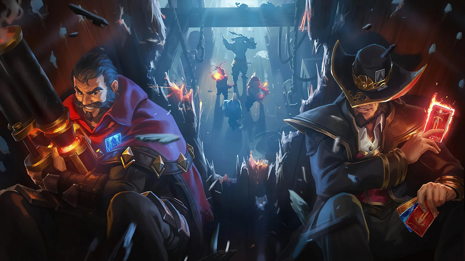 Twisted Fate (League Of Legends), Twisted Fate, Graves (League Of Legends), Video Games, Gzg 4K Desktop Wallpaper Background (3840x2160) Free Download