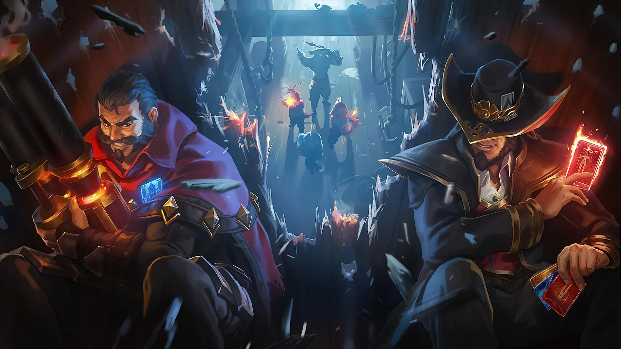 Twisted Fate (League Of Legends), Twisted Fate, Graves (League Of Legends), Video Games, Gzg 4K Desktop Wallpaper