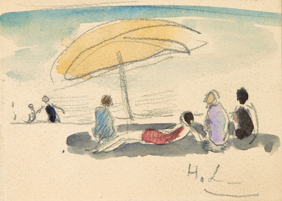 Scène de plage