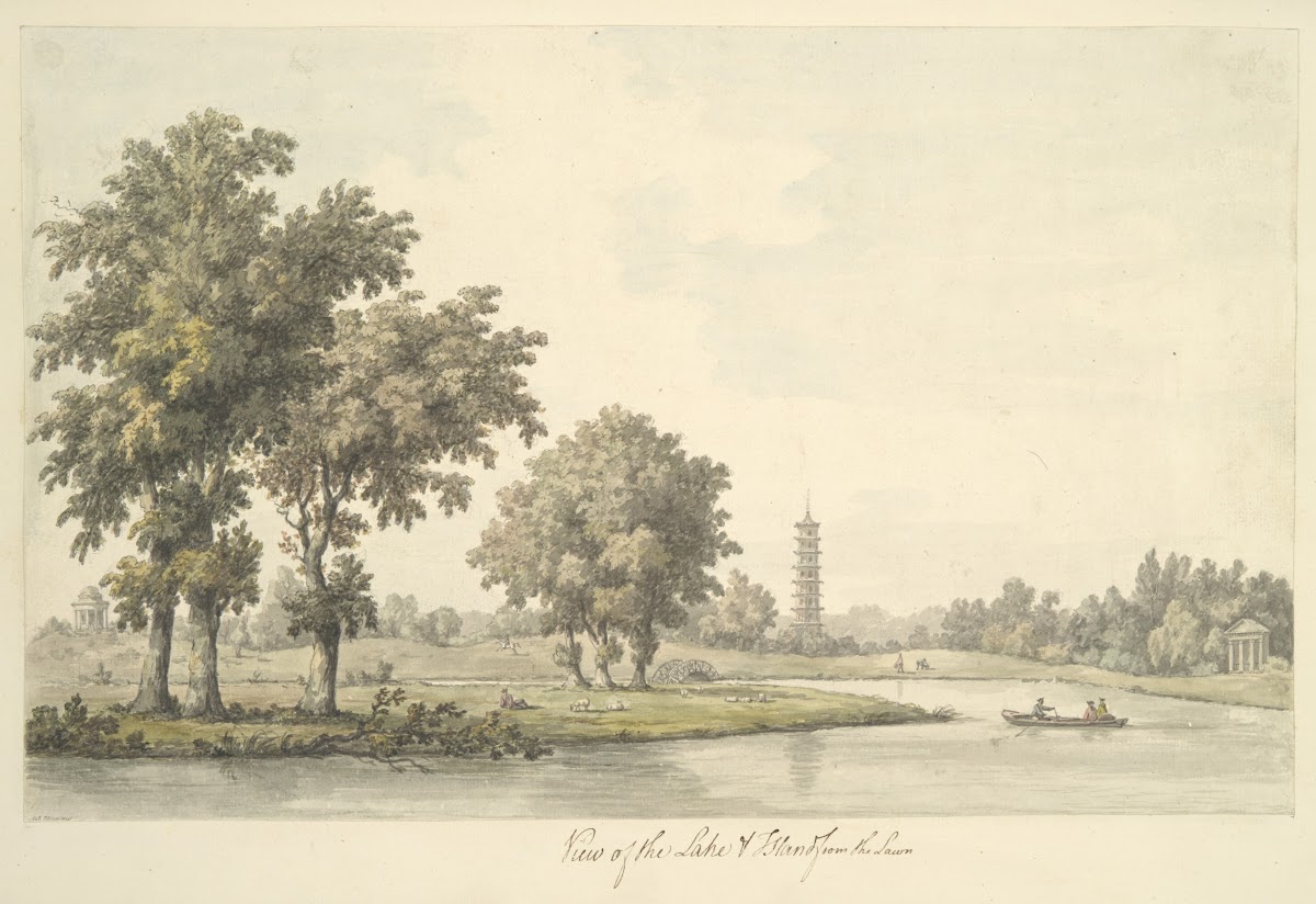 View of the Lake and the Island from the Lawn at Kew 1763
